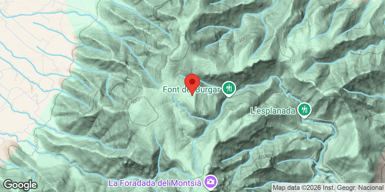 Mapa de situación de MATA-REDONA, AVENC DE