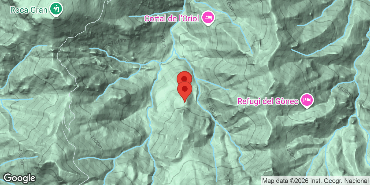 Mapa de situació de VENT DE RIDOLAINA, FORATS DEL