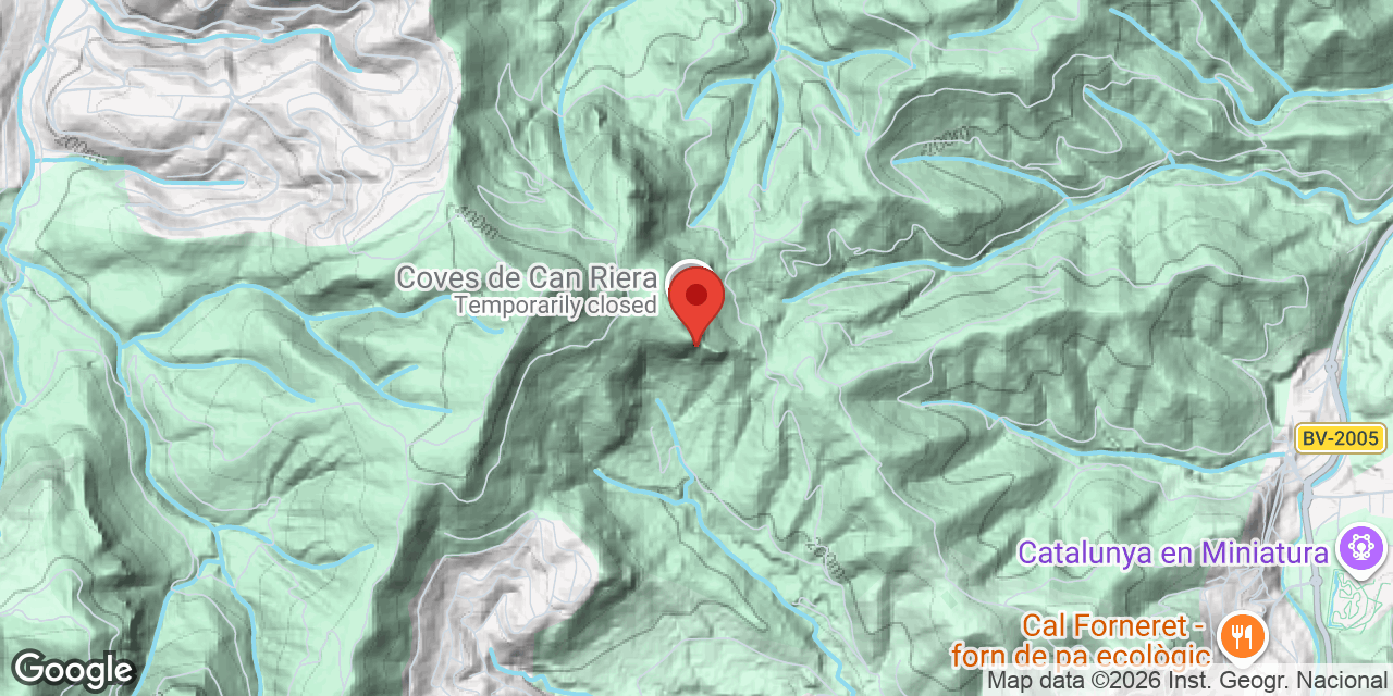 Mapa de situació de SERRA DE CAN VALENT, FORADADA Nº1 DE LA
