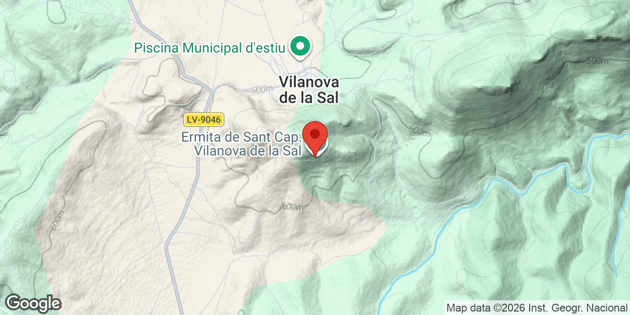 Mapa de situació de SANT CAP, COVA DEL