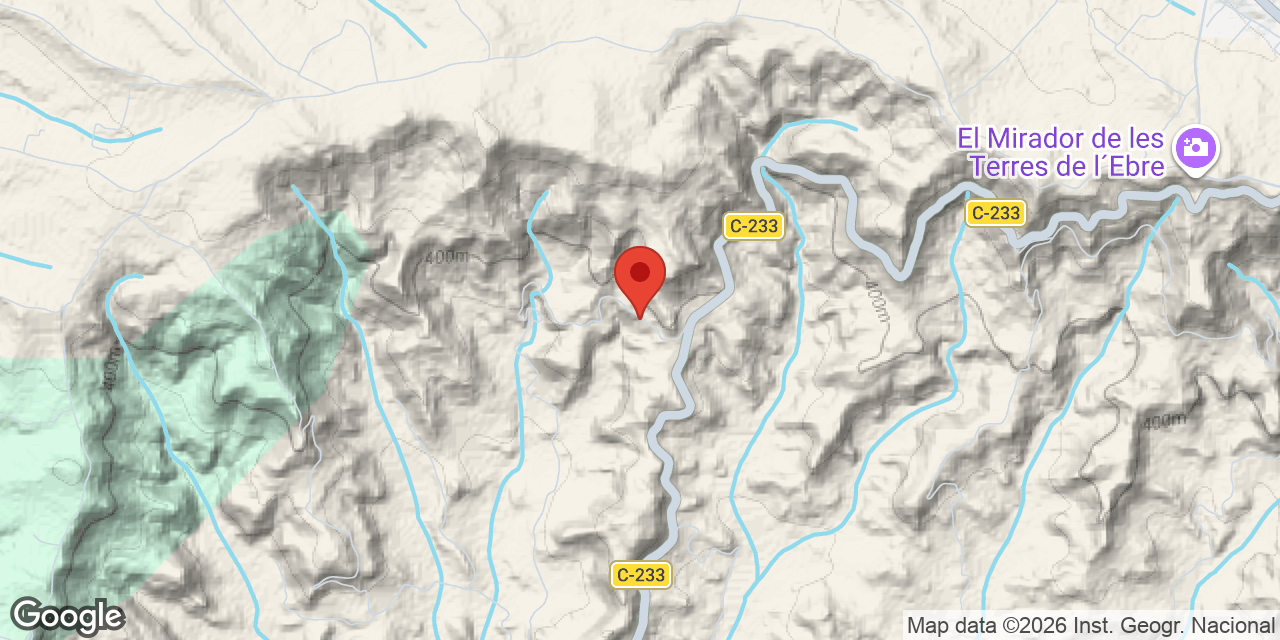 Location map of PALOMERA DE L'ISIDRET, COVA