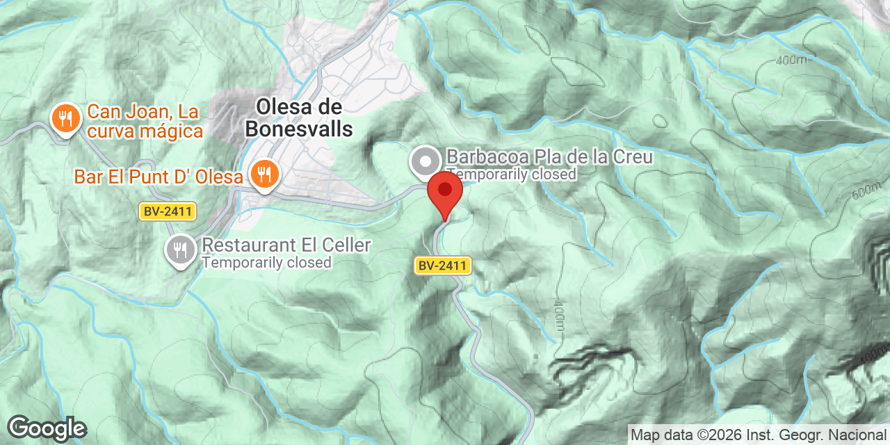 Carte de situation de VORAL, AVENC DEL