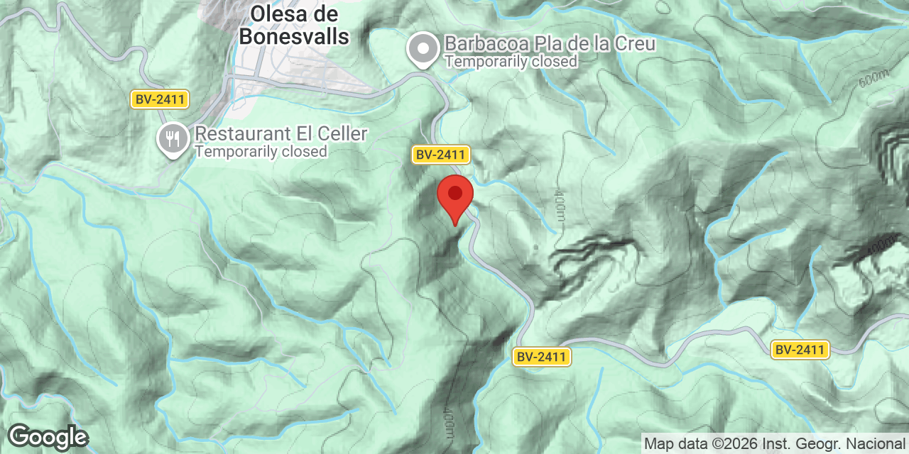 Mapa de situación de DAC, AVENC DEL