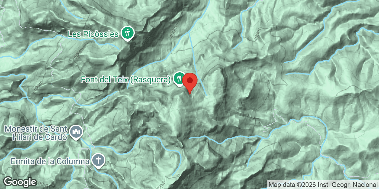 Location map of LLÒBREGA, COVA