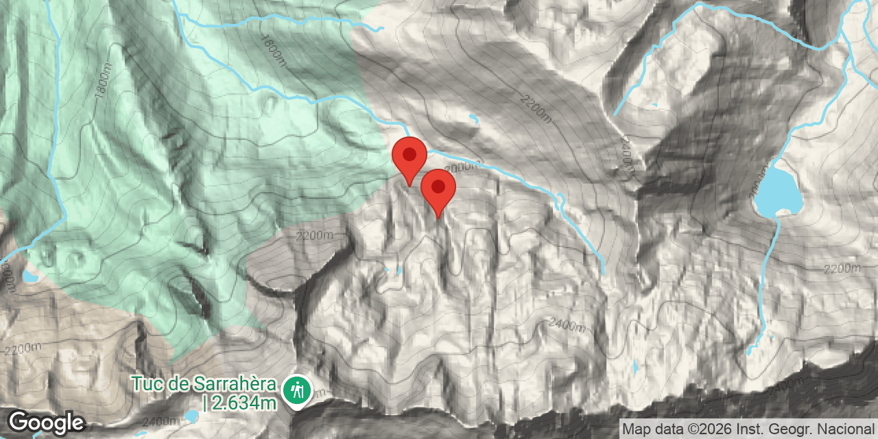 Mapa de situación de SARRAHÈRA, SISTEMA DE