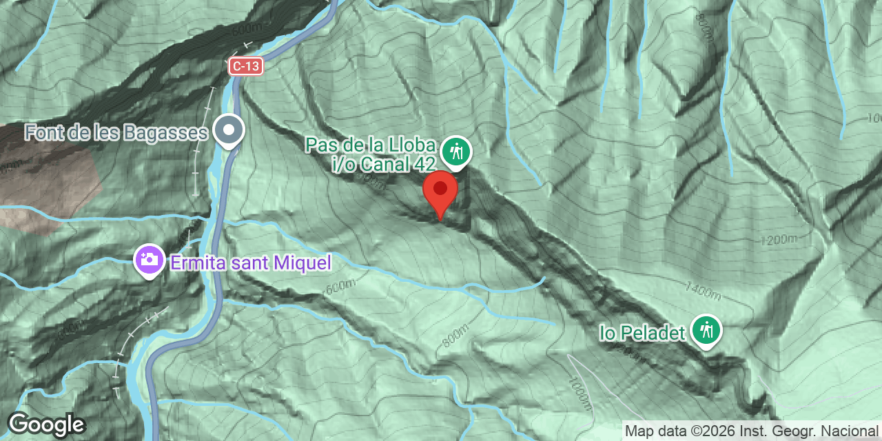 Mapa de situació de PAS DE L'OSCA, COVA DEL