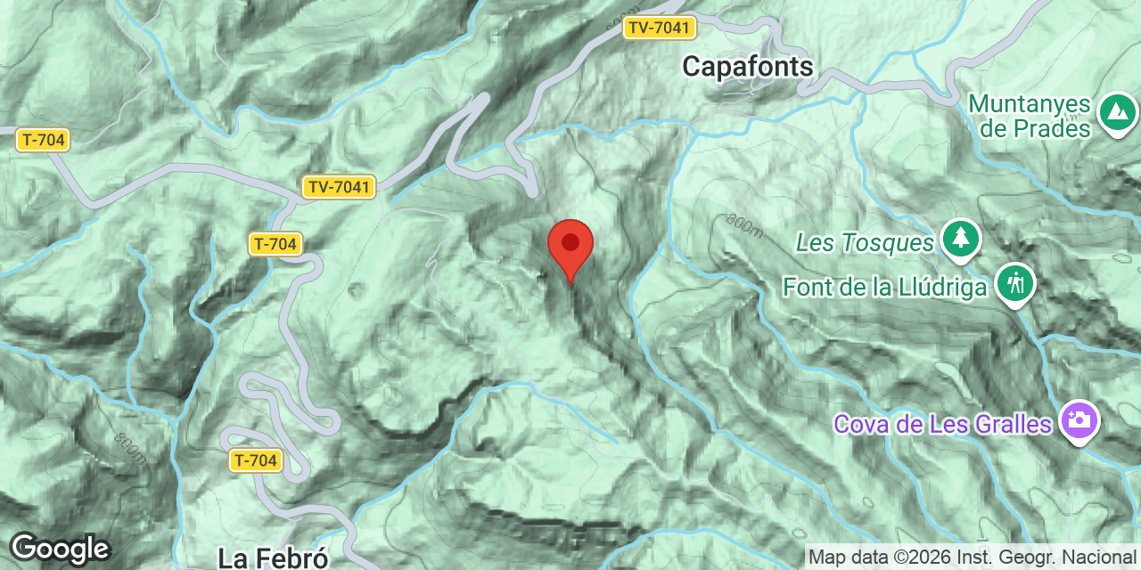 Mapa de situación de PICORANDAN, ESQUERDA PETITA DE