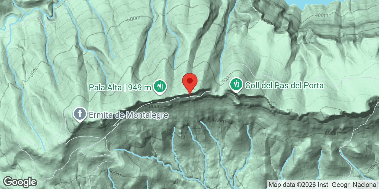 Mapa de situació de PALA ALTA, COVA DE LA