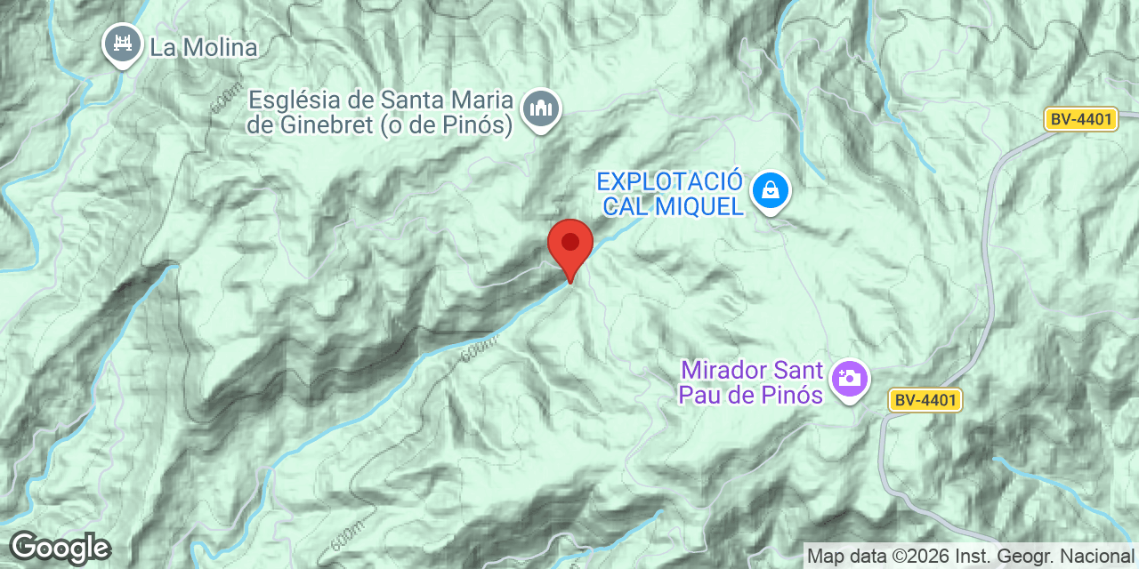 Mapa de situació de ROCASSES, BAUMA DE LES