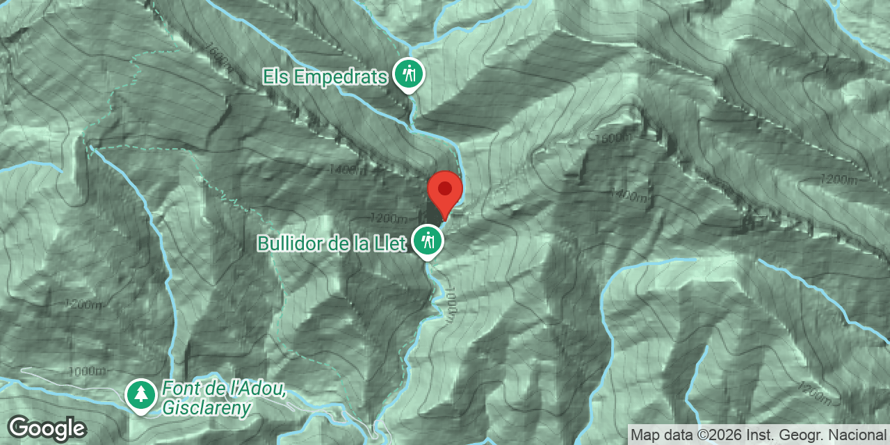 Mapa de situación de EMPEDRATS, COVA DELS