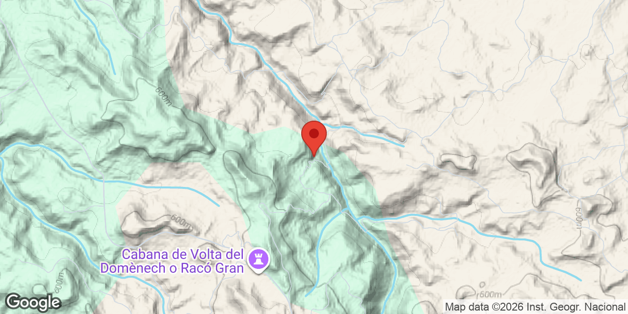Mapa de situació de CINTET, COVA DEL