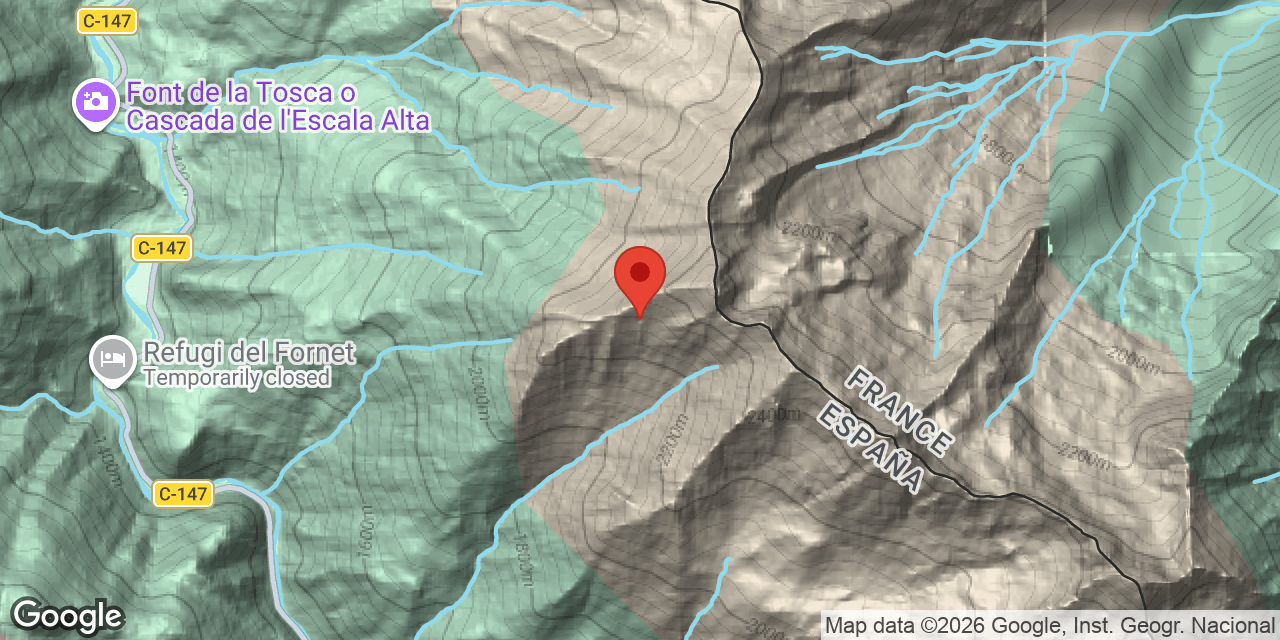 Mapa de situación de TUC DE GEU, CIGALERA DEL