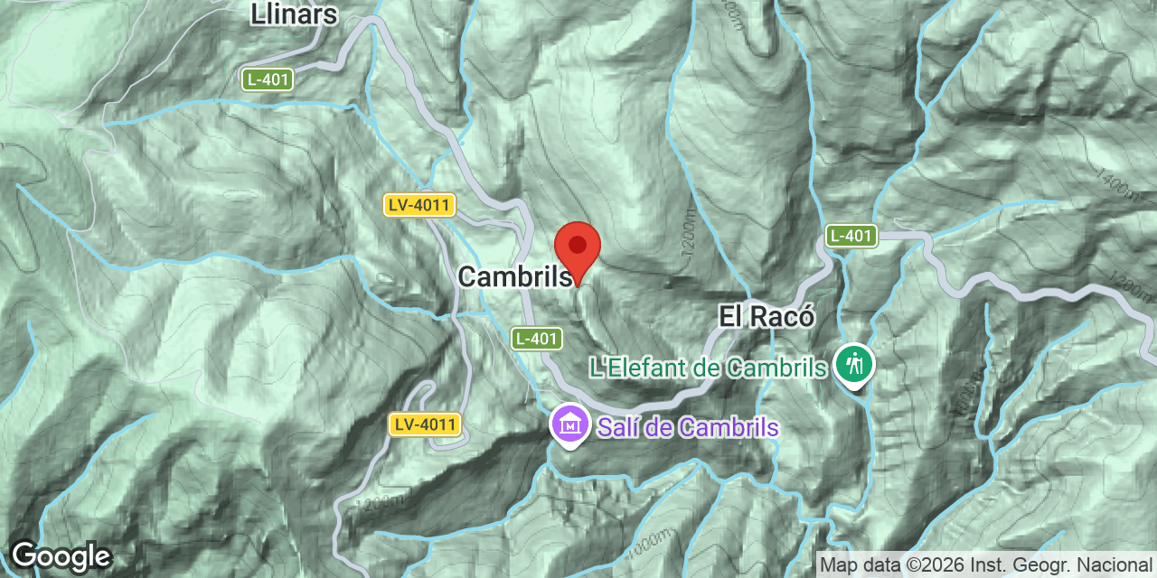 Carte de situation de TARTERES, ESQUERDA DE LES