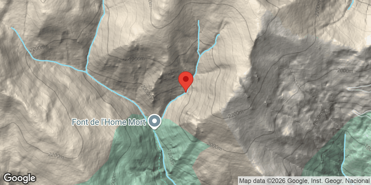 Location map of BORRUT, ENGOLIDOR DEL