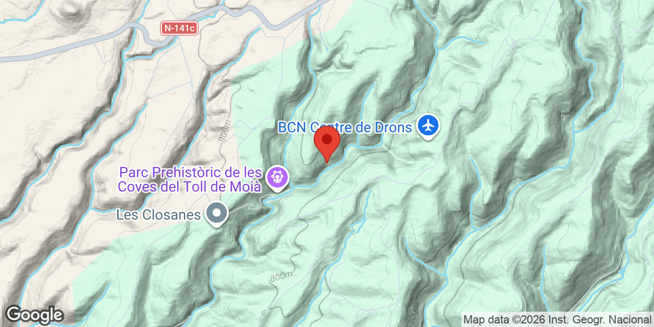 Location map of COMES, BAUMA DE LES