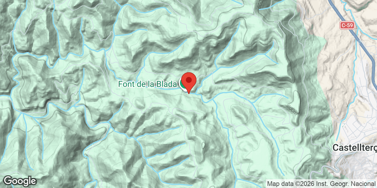 Carte de situation de FONT DE LA BLADA, BAUMA DE LA