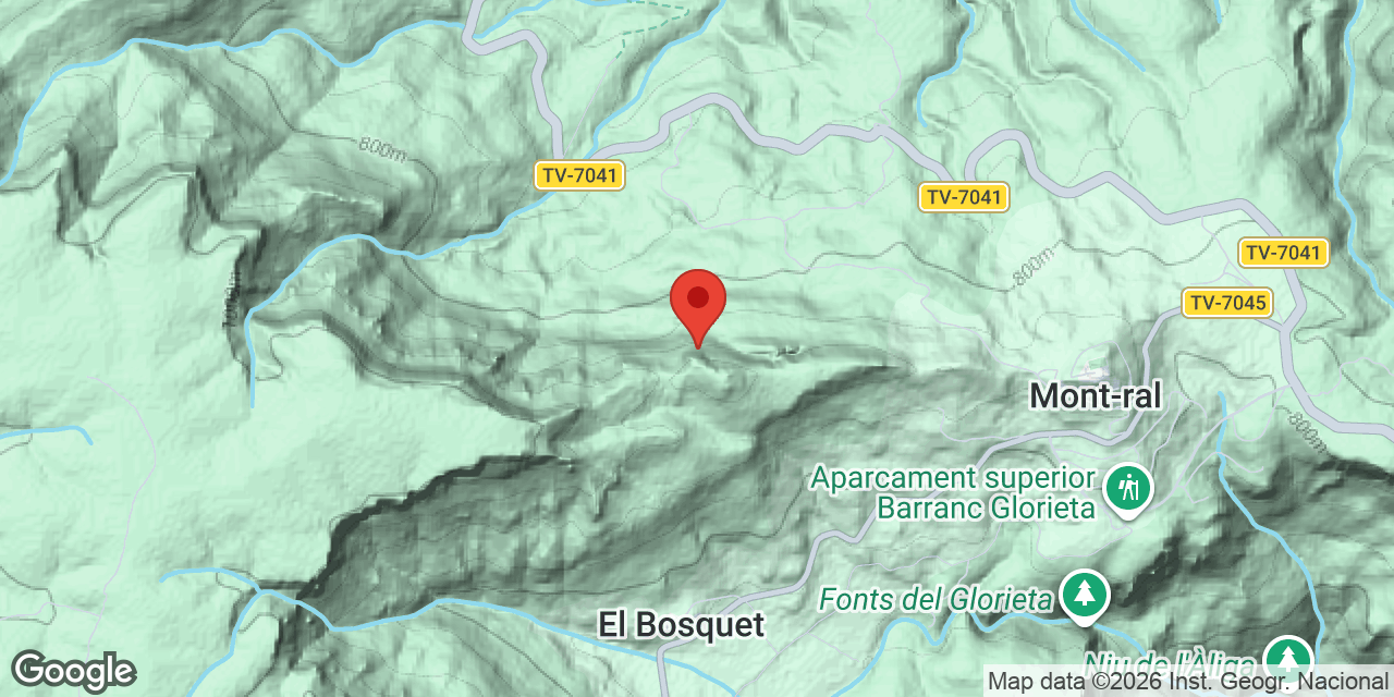 Mapa de situació de CAMÍ DEL TEIX, AVENC Nº2 DEL