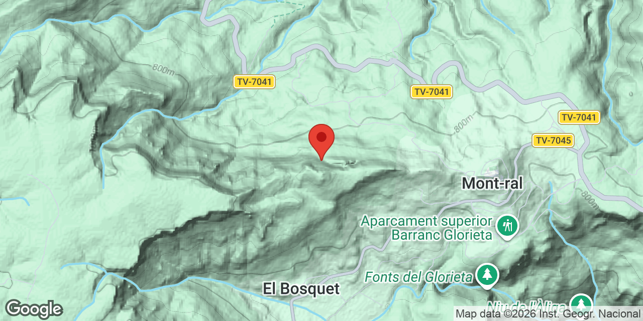 Mapa de situación de CAMÍ DEL TEIX, AVENC Nº3 DEL