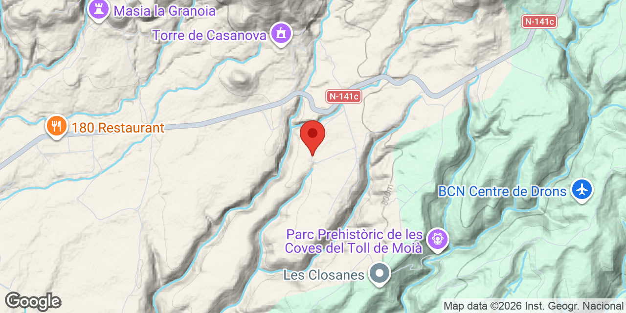 Mapa de situación de PERERS, AVENC DE