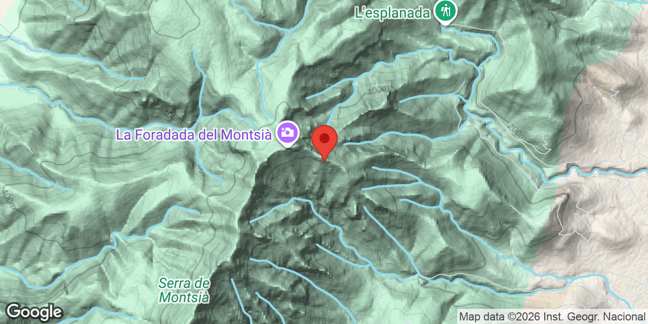 Mapa de situación de PALLERET, COVA DEL