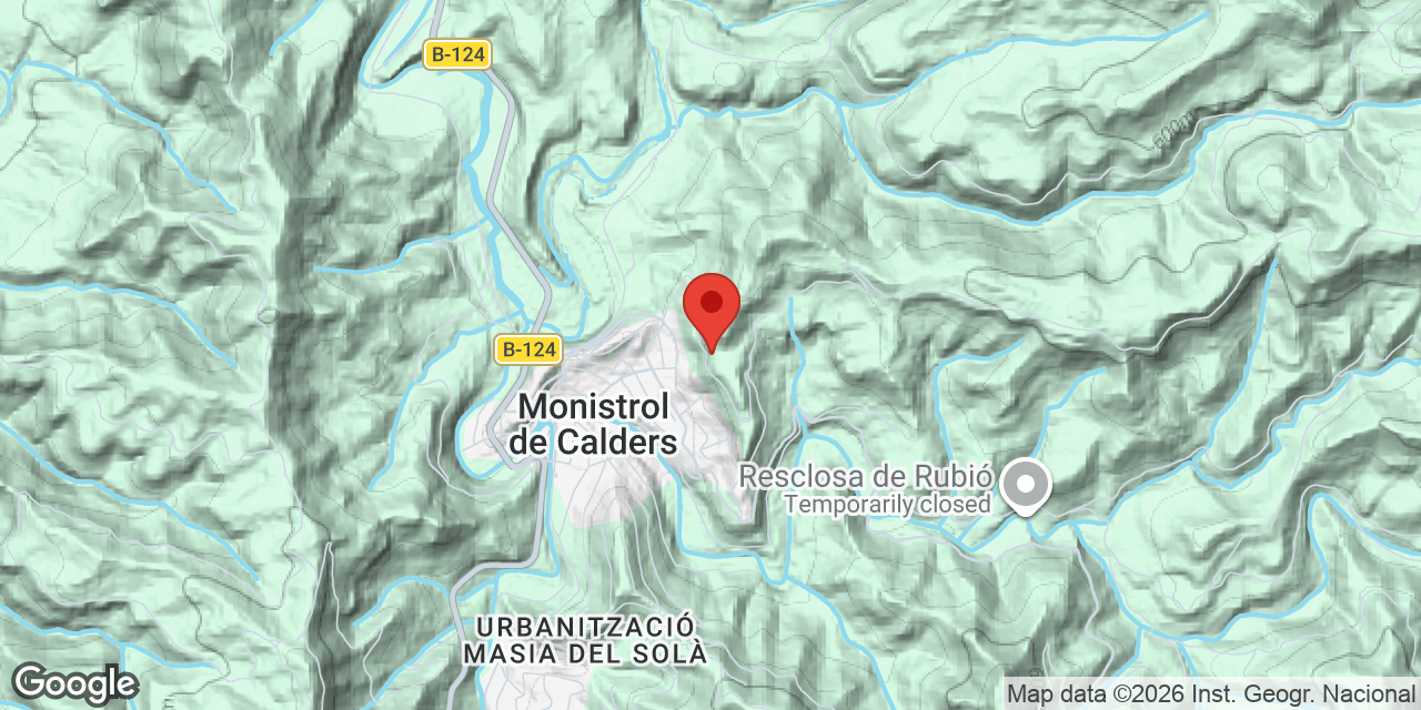 Mapa de situació de SERRAT DE LA RECTORA, BAUMA DEL