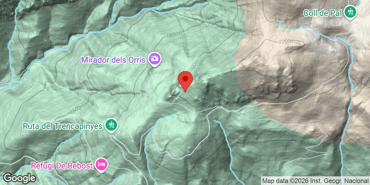 Carte de situation de COLLADA DE LA BÒFIA, FORAT CB-6 DE LA