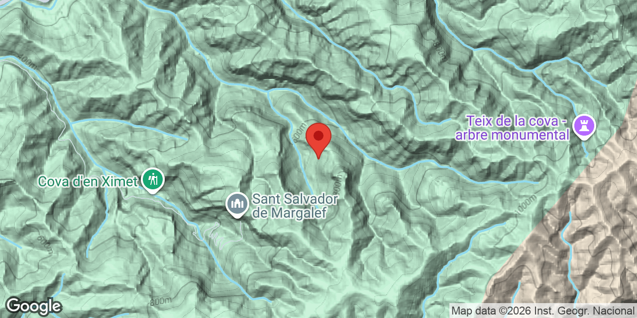 Mapa de situació de AGNET, COVA DE L'