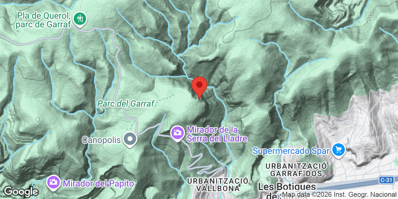 Mapa de situació de PUIG DEL MARTELL, AVENC DEL