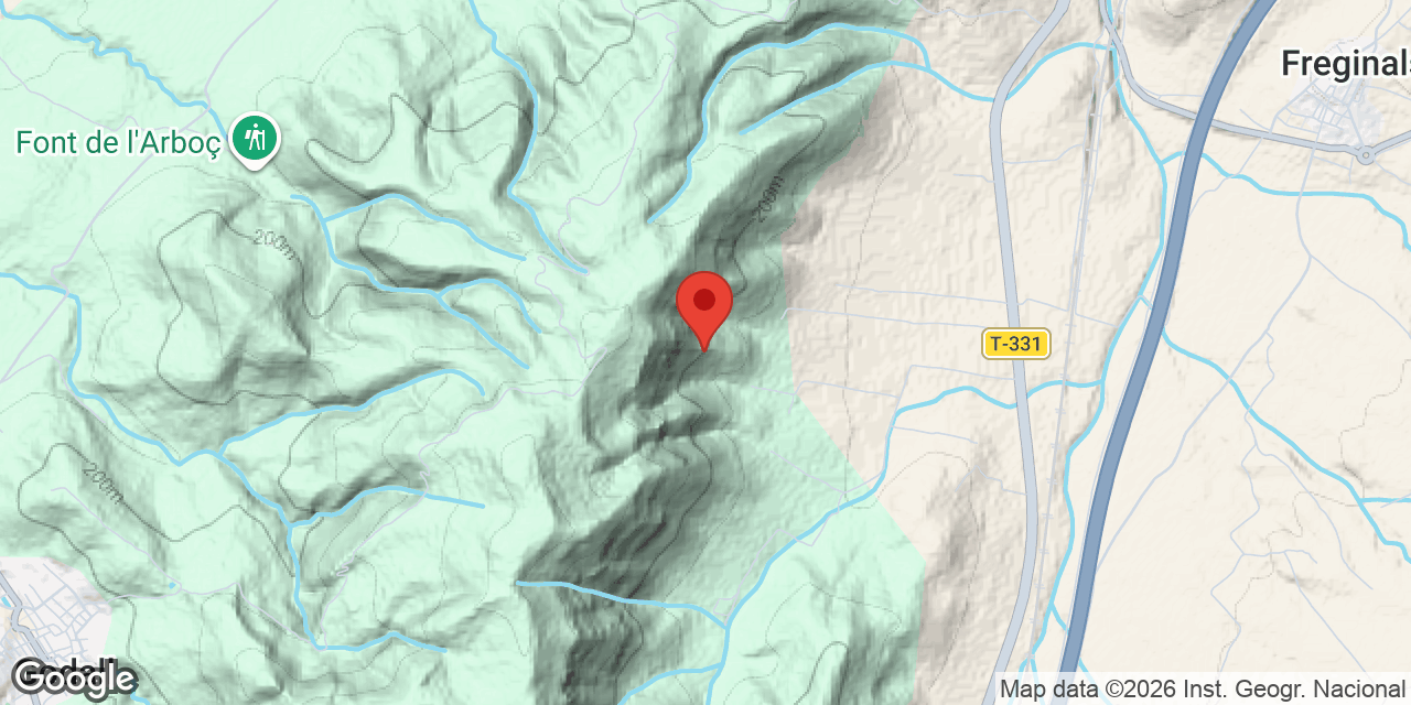 Mapa de situación de LLIBRERES, ABRIC DE LES