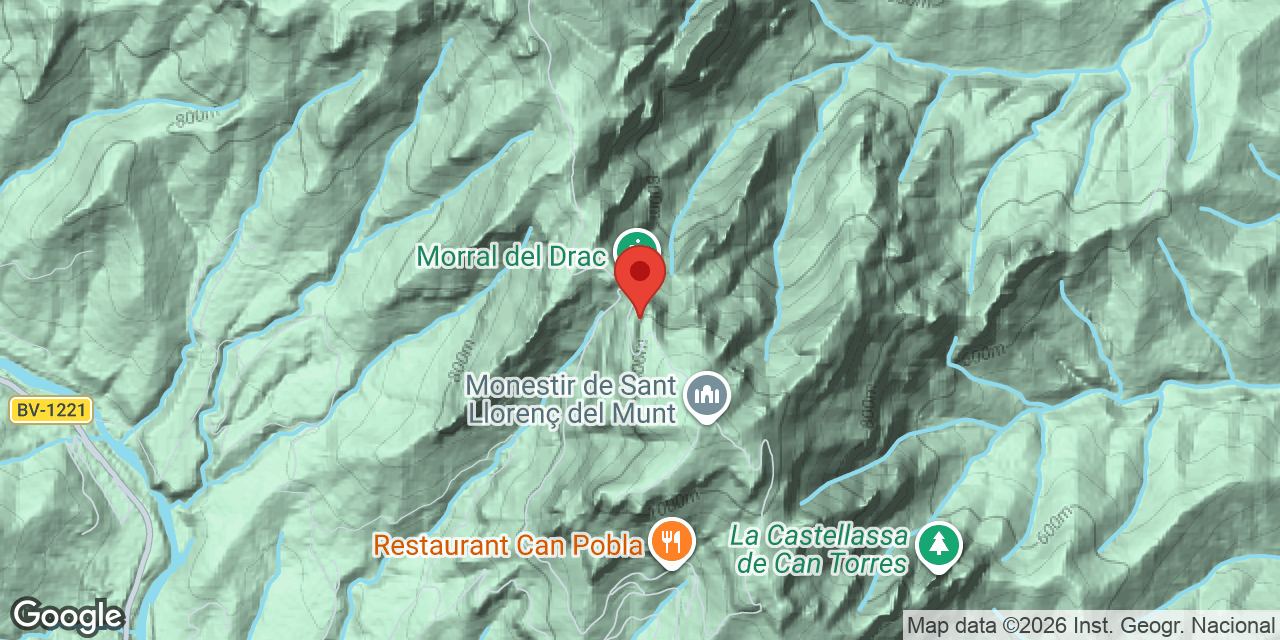 Mapa de situació de CANAL DELS BOIXOS, COVA DE LA