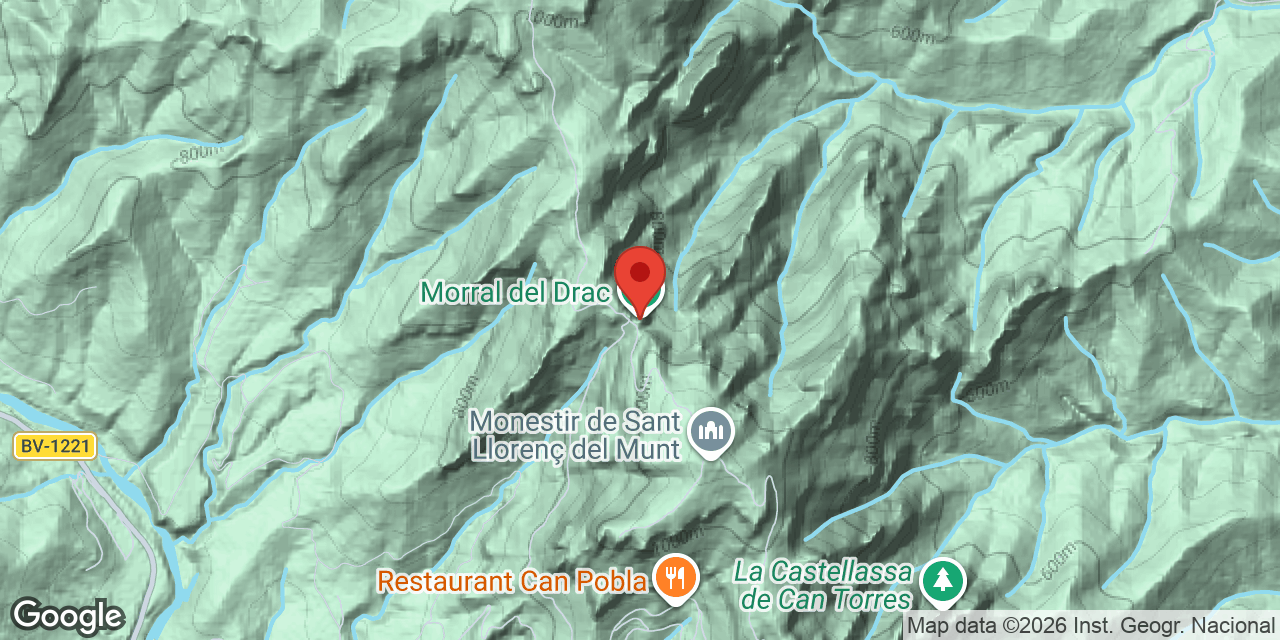 Mapa de situació de DRAC, COVA DEL