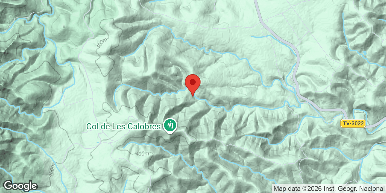 Mapa de situació de CALOBRES, COVA DE LES