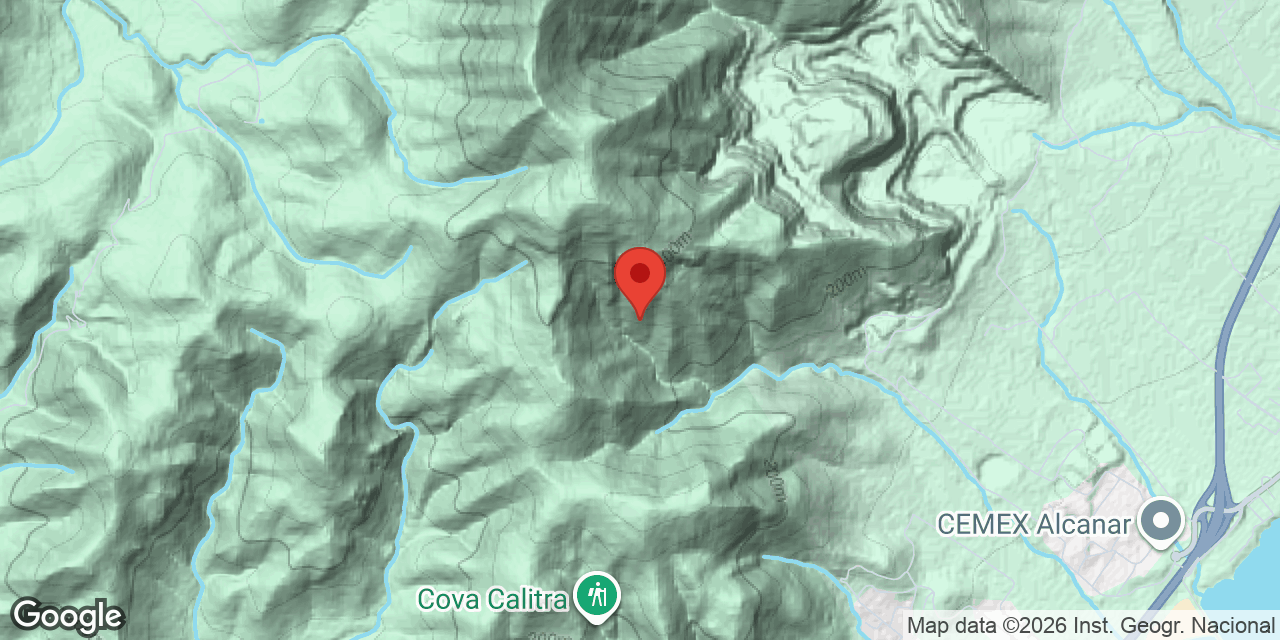 Mapa de situació de VALENT, COVA DEL
