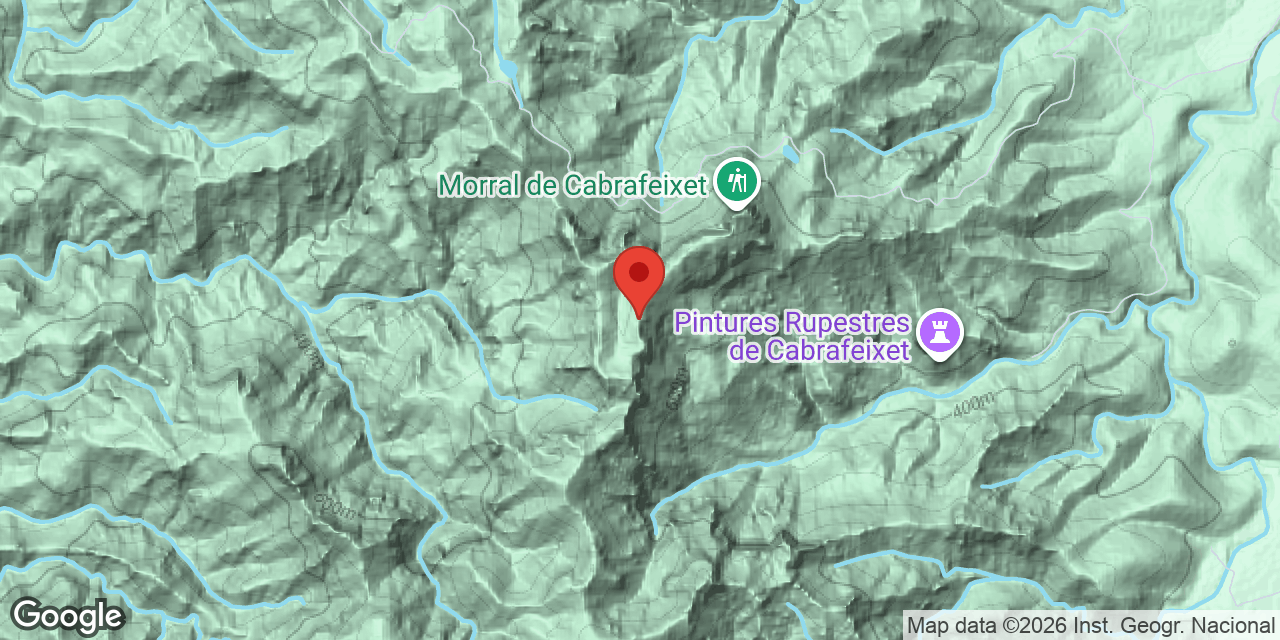 Mapa de situación de PUNTA DE LES MOLES, AVENC DE LA