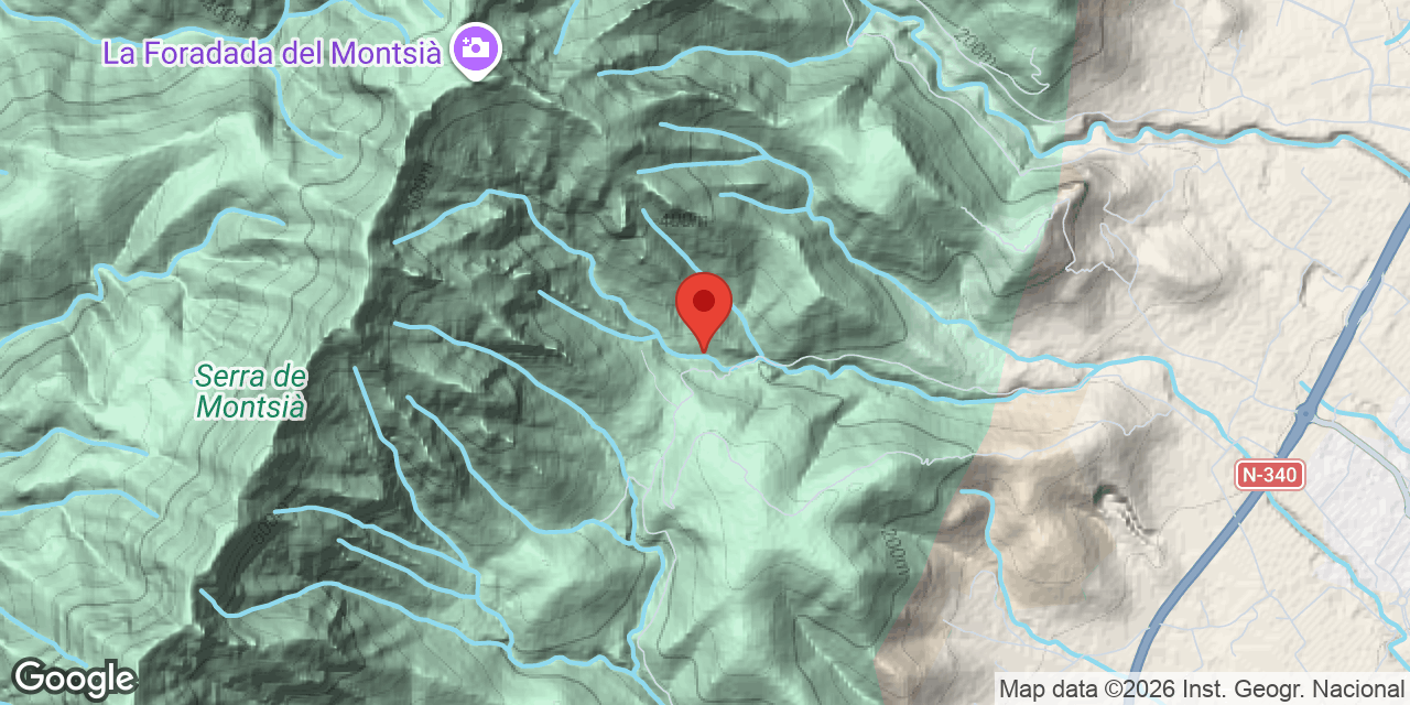 Mapa de situació de LIAUS, COVA DELS