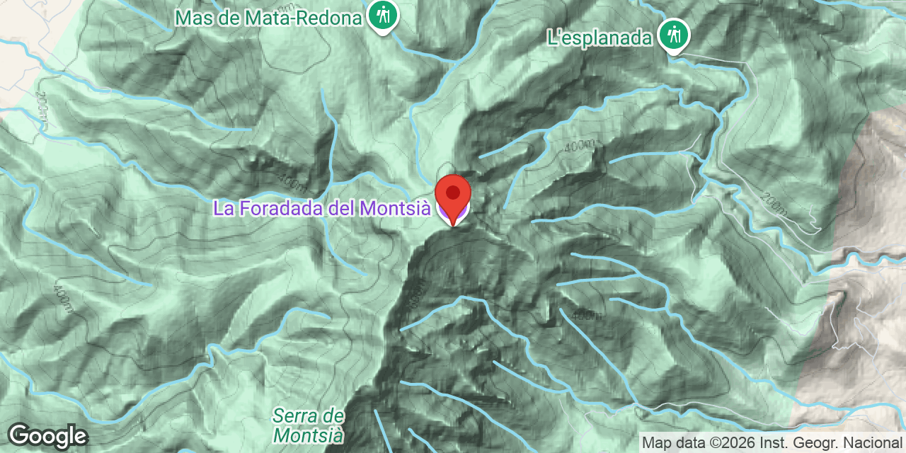 Mapa de situació de FORADADA, AVENC DE LA