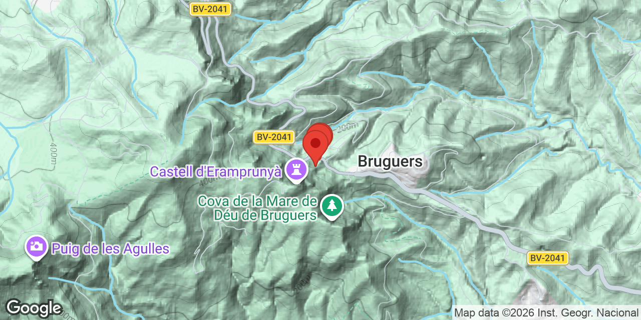 Mapa de situació de BRUGUERS, BALMES DE