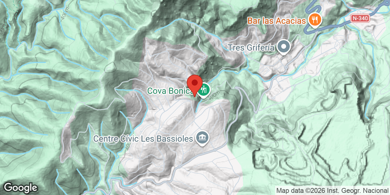 Carte de situation de PENYA, AVENC DE LA