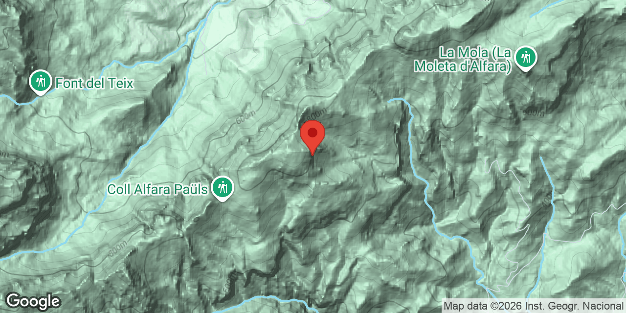 Carte de situation de POU SEC, COVA DEL