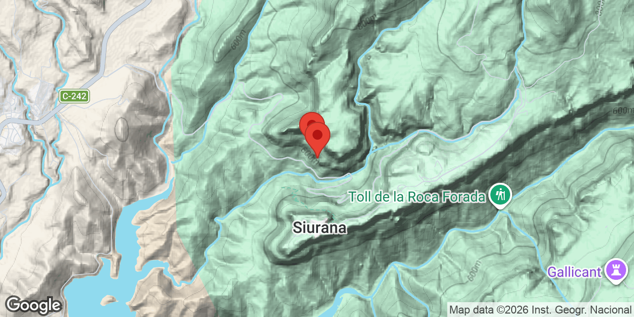 Mapa de situación de TITI, COVES 3 I 4 DEL