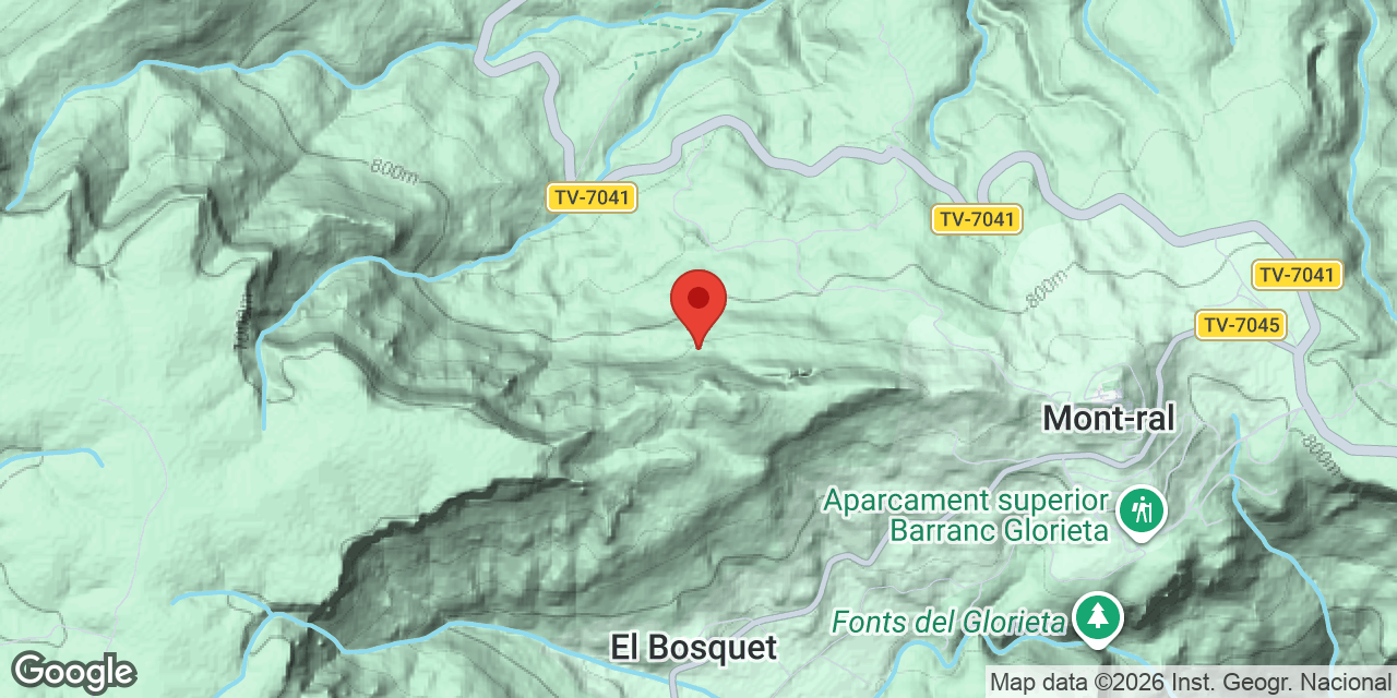 Location map of CAOS, AVENC DEL