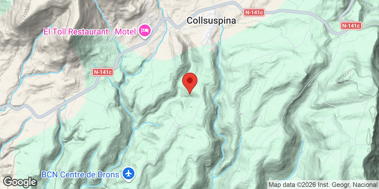 Mapa de situació de HOMS, AVENC DELS