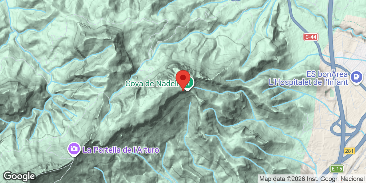 Carte de situation de NADELL, COVA DE
