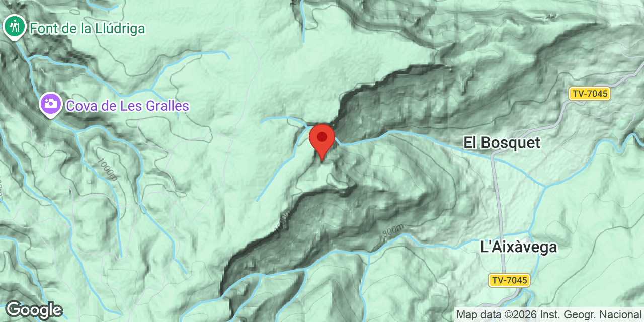 Mapa de situació de BRUIXA, COVA DE LA