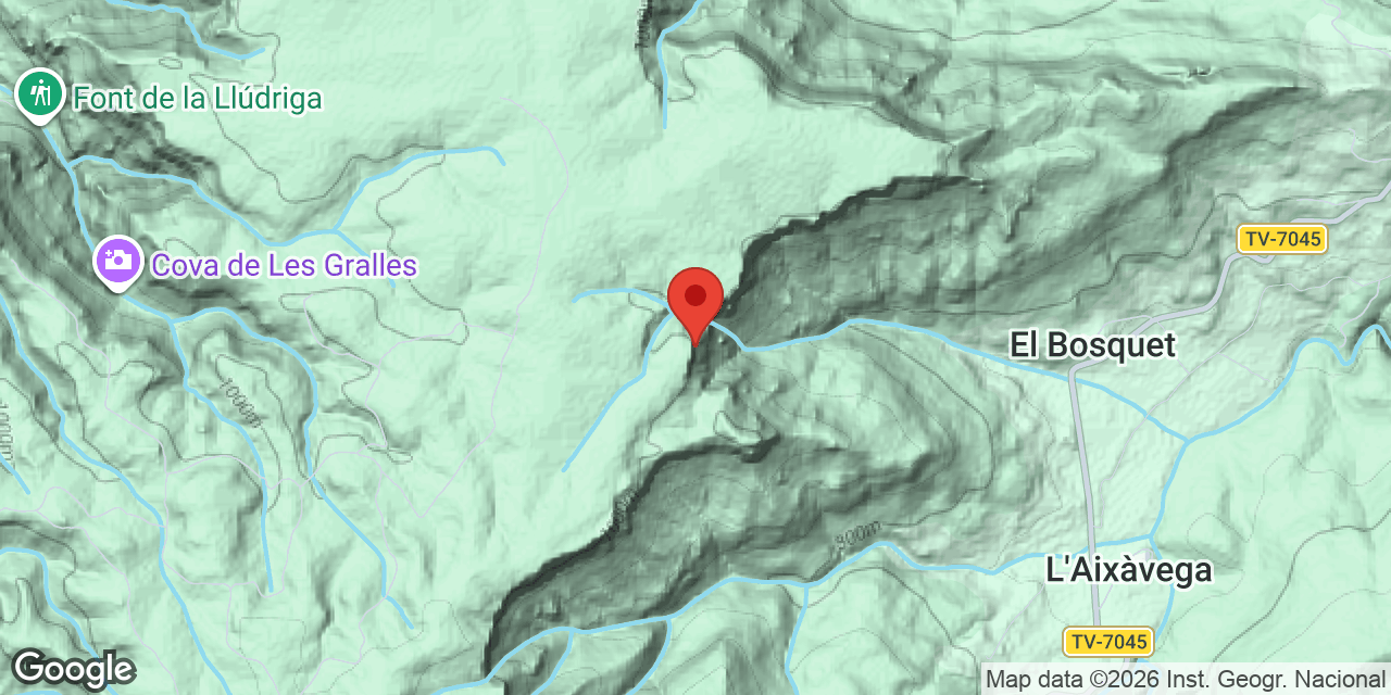 Mapa de situació de PUNTA DE MOLINER, COVA DE LA