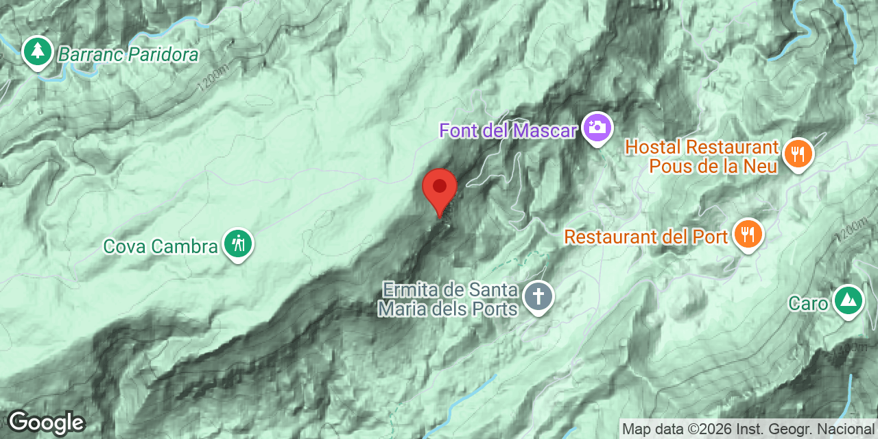 Mapa de situació de IAIO, COVA DEL
