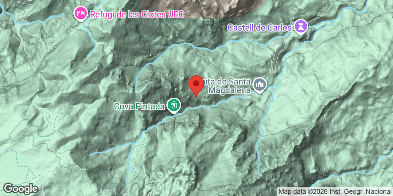 Mapa de situació de CAOS, COVA DEL