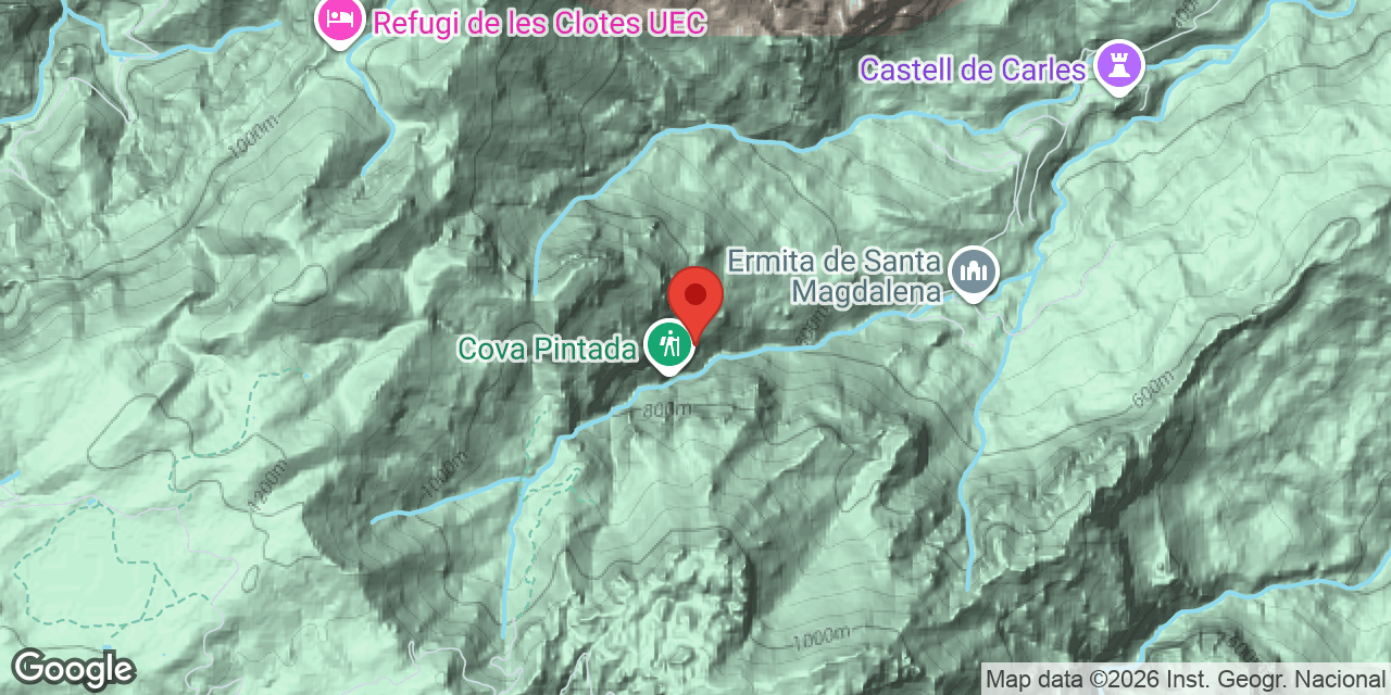Mapa de situación de ESPELMA, COVA DE L'