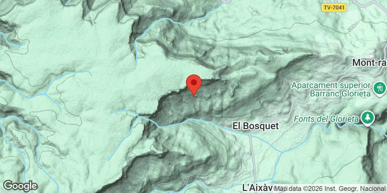 Location map of BOSQUET, COVA DEL