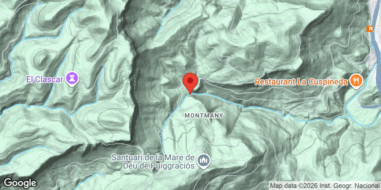 Mapa de situació de CASA FALSA, COVA INFERIOR DE LA